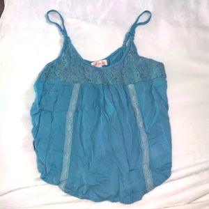 Tank top with lace detailing